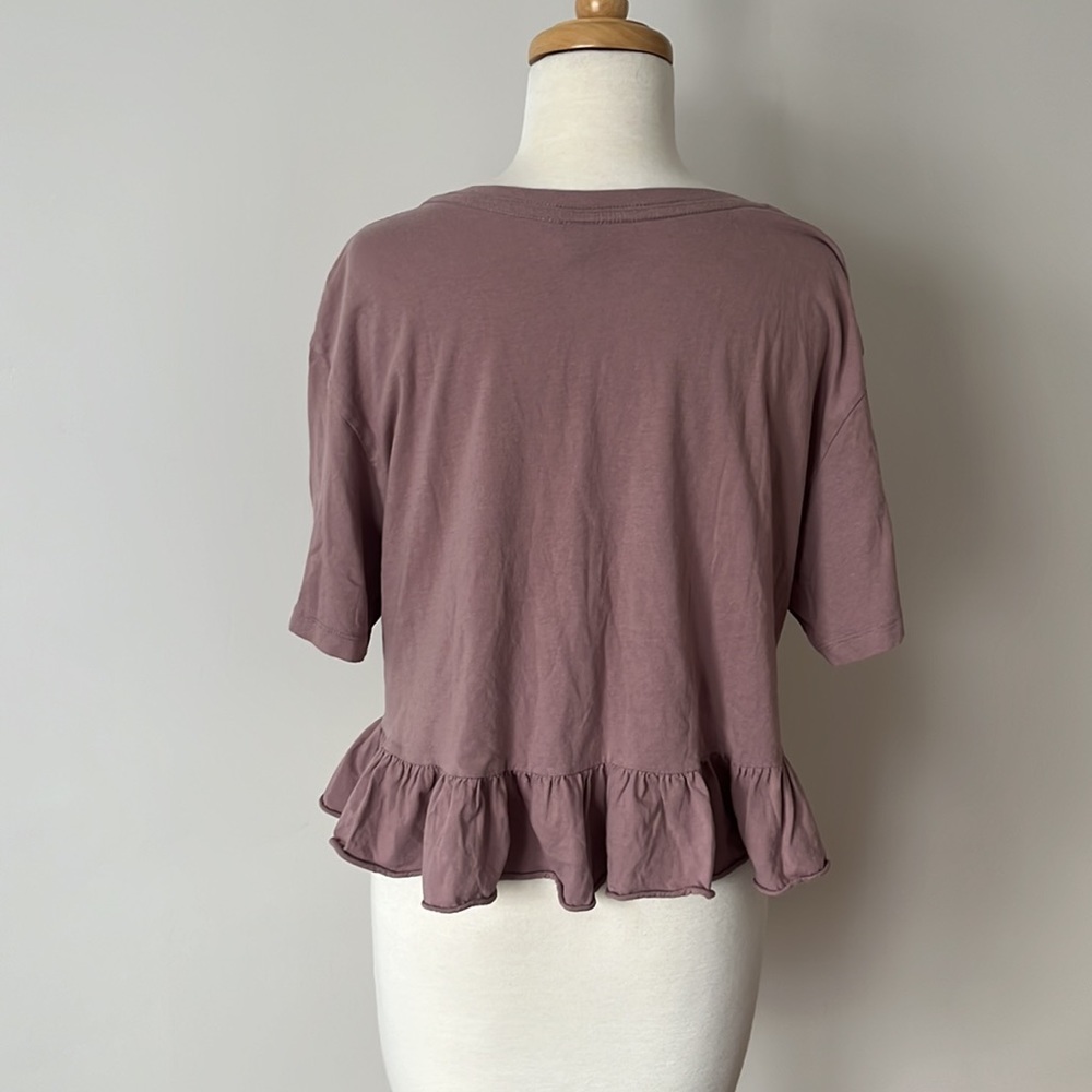 Wild Fable Ruffled Crop Tee - Picture 3 of 5